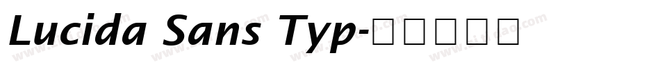Lucida Sans Typ字体转换
